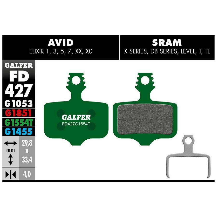 CALÇO PRO AVID ELIXIR, SRAM XX (ALL) GALFER