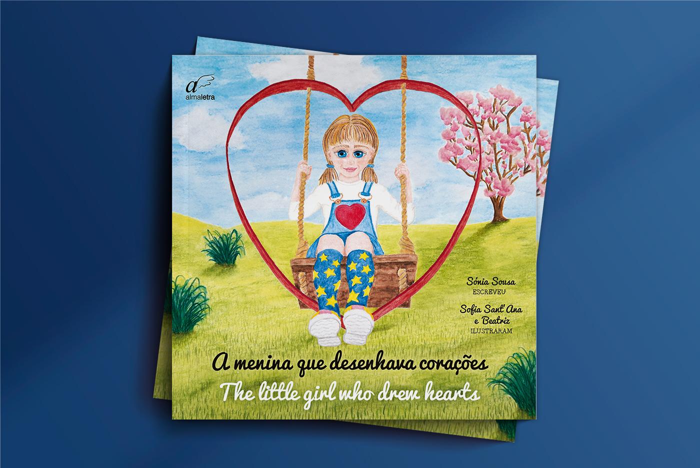 A Menina Que Desenhava Corações (edição bilingue português/inglês)