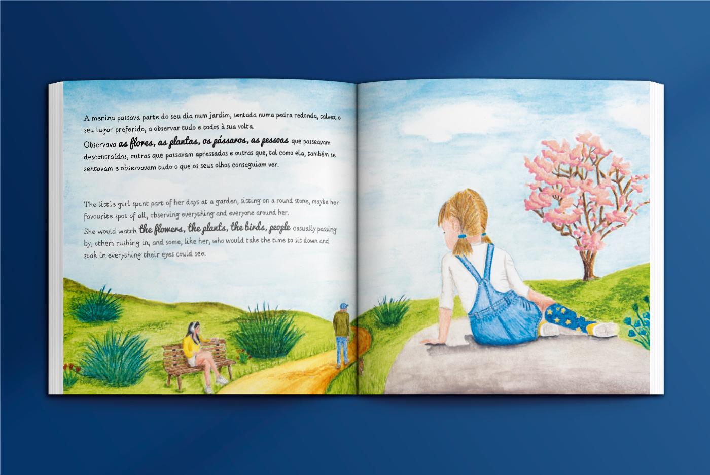 A Menina Que Desenhava Corações (edição bilingue português/inglês)