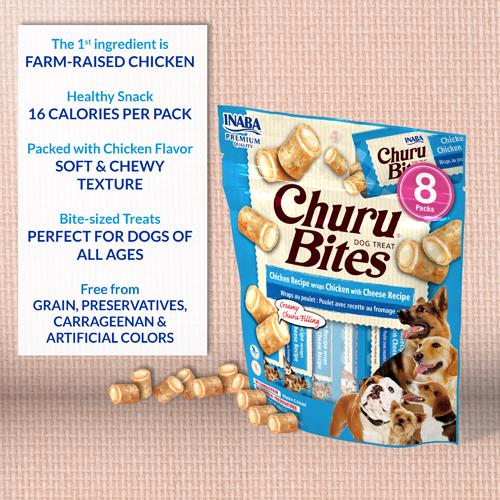 Inaba - Churu - Cão - Bites - Frango com queijo - 8x 8x12g - Economy