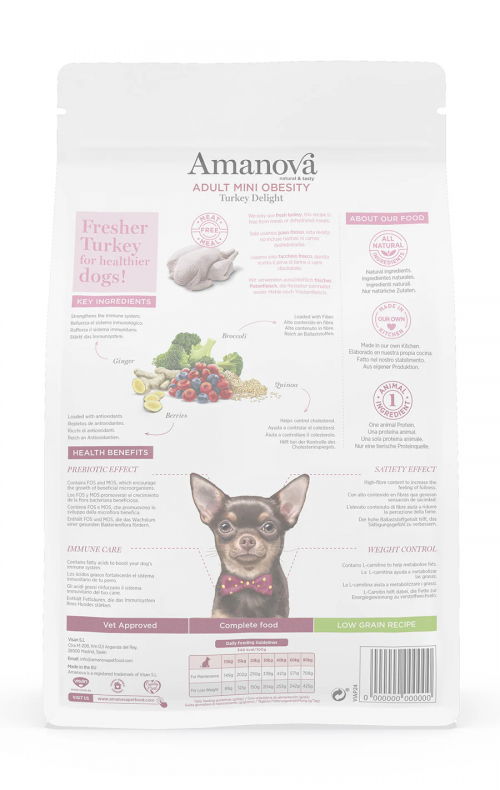 Amanova - Grain Free - Dog - Adult Mini Obesity - Turkey Delight