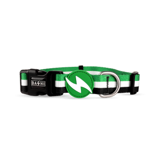 Dashi - Collar - Pattern -  Stripes3 - Green & Black