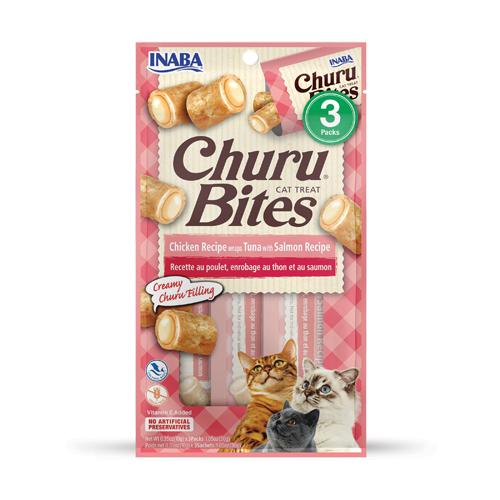 Inaba - Churu - Gato - Bites - Atum com salmão - 12x3x10g - Economy
