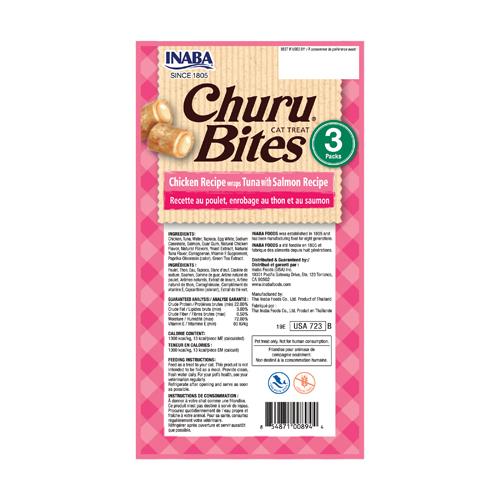 Inaba - Churu - Gato - Bites - Atum com salmão - 12x3x10g - Economy