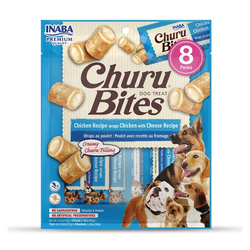 Inaba - Churu - Cão - Bites - Frango com queijo - 8x 8x12g - Economy