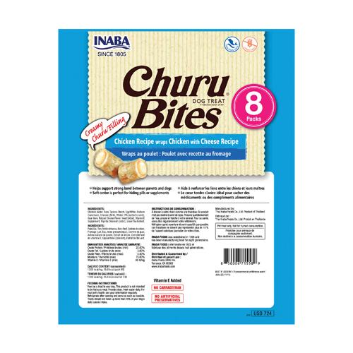 Inaba - Churu - Cão - Bites - Frango com queijo - 8x 8x12g - Economy