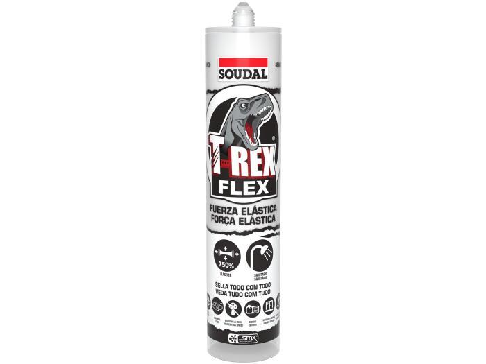  SOUDAL T-REX FLEX WHITE/BR 125ML COLA/VEDA