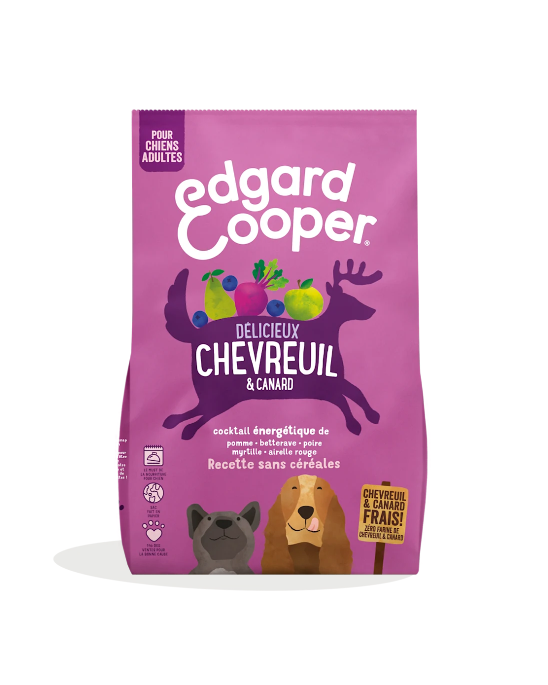 Cerf Frais et Canard Frais – Aliment Sec – Edgard Cooper