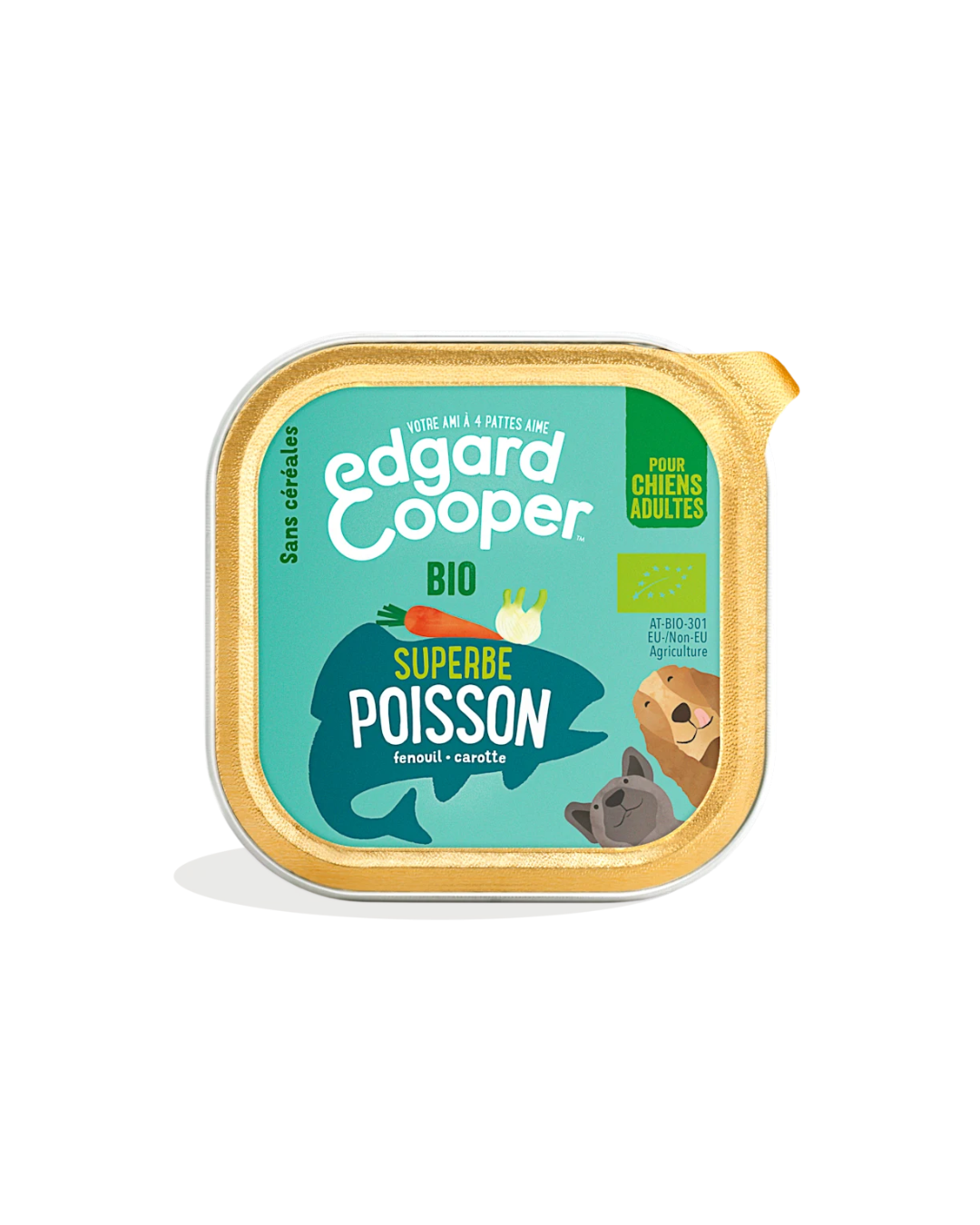 Pâtée au Poisson Bio – Aliment Humide pour Chiens – Edgard Cooper