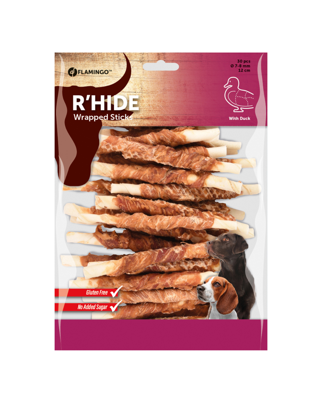 Flamingo- R´HIDE BÂTONNET AVEC CANARD 7/8MM 12CM 30PCS 350G