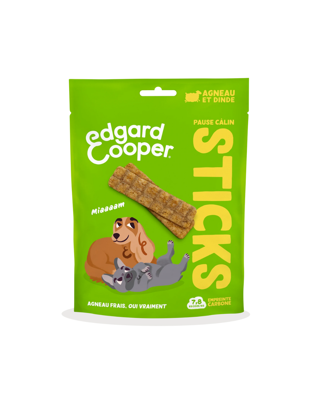 Bâtonnets à l’Agneau et à la Dinde – Friandise pour Chiens 75g – Edgard Cooper