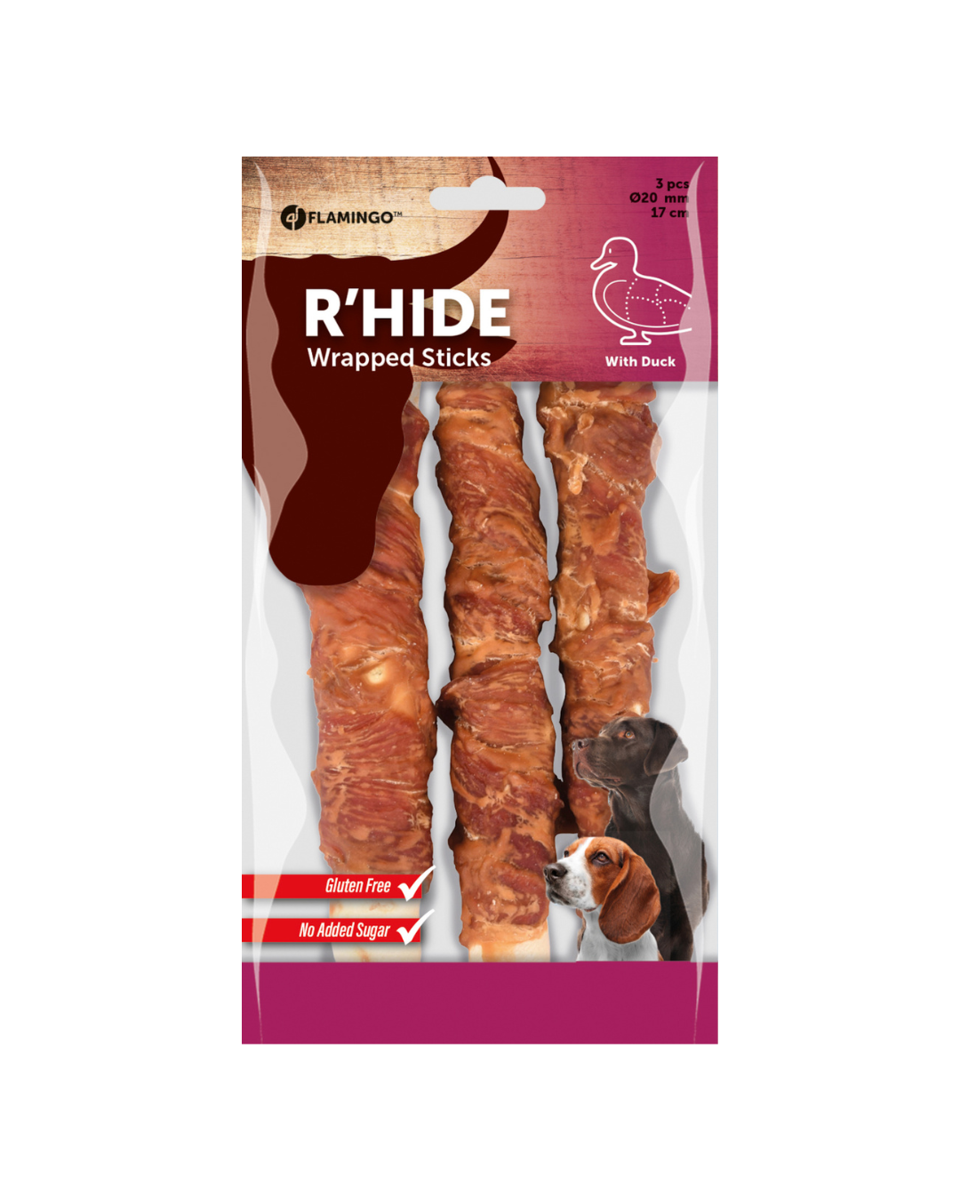 Flamingo- R´HIDE BÂTONNET AVEC CANARD 20MM 17CM 3PCS 155G
