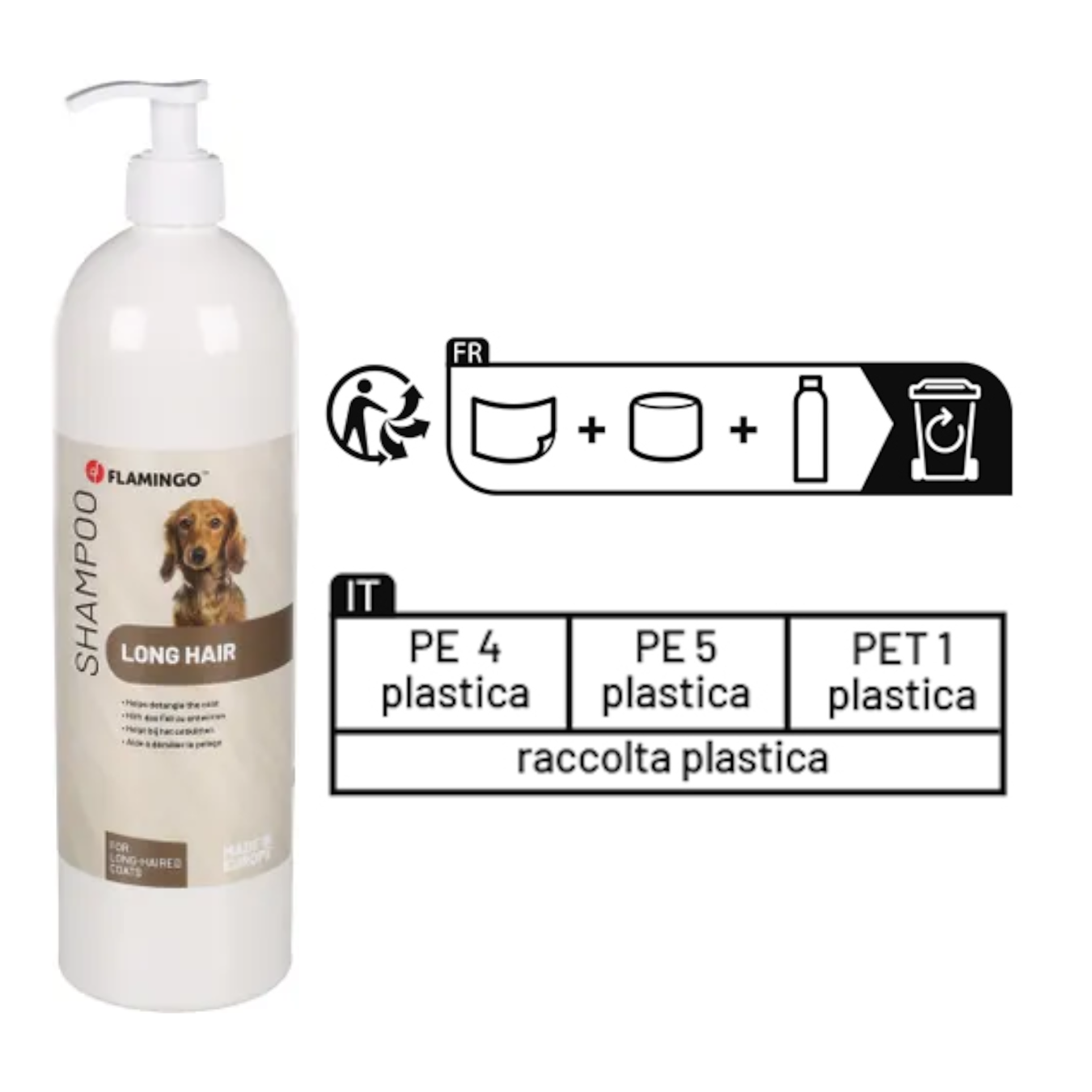 02.2- Shampooing pour Races à Poils Longs 1 L