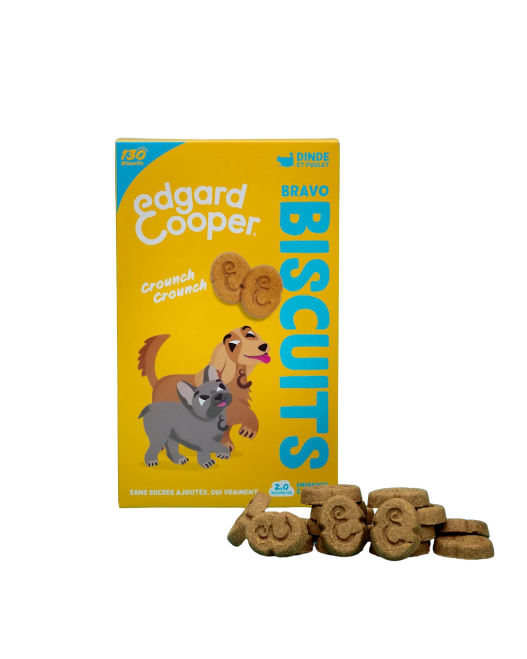 Biscuits Dinde et Poulet – Friandise pour Chiens 400g – Edgard Cooper