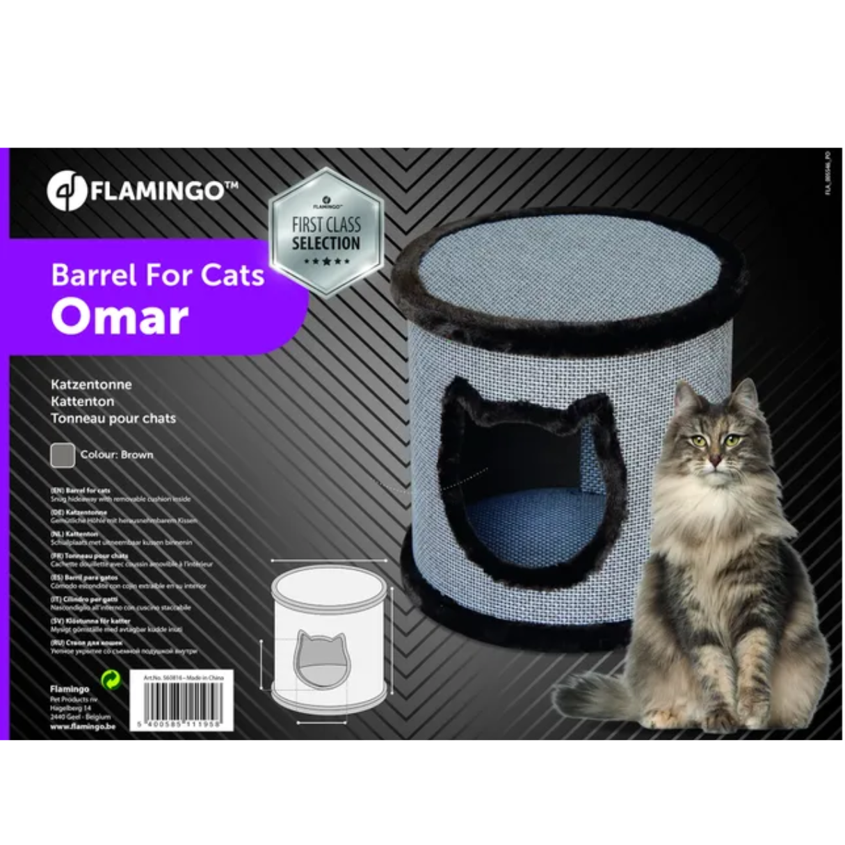  Meubles Omar Cylindre Marron