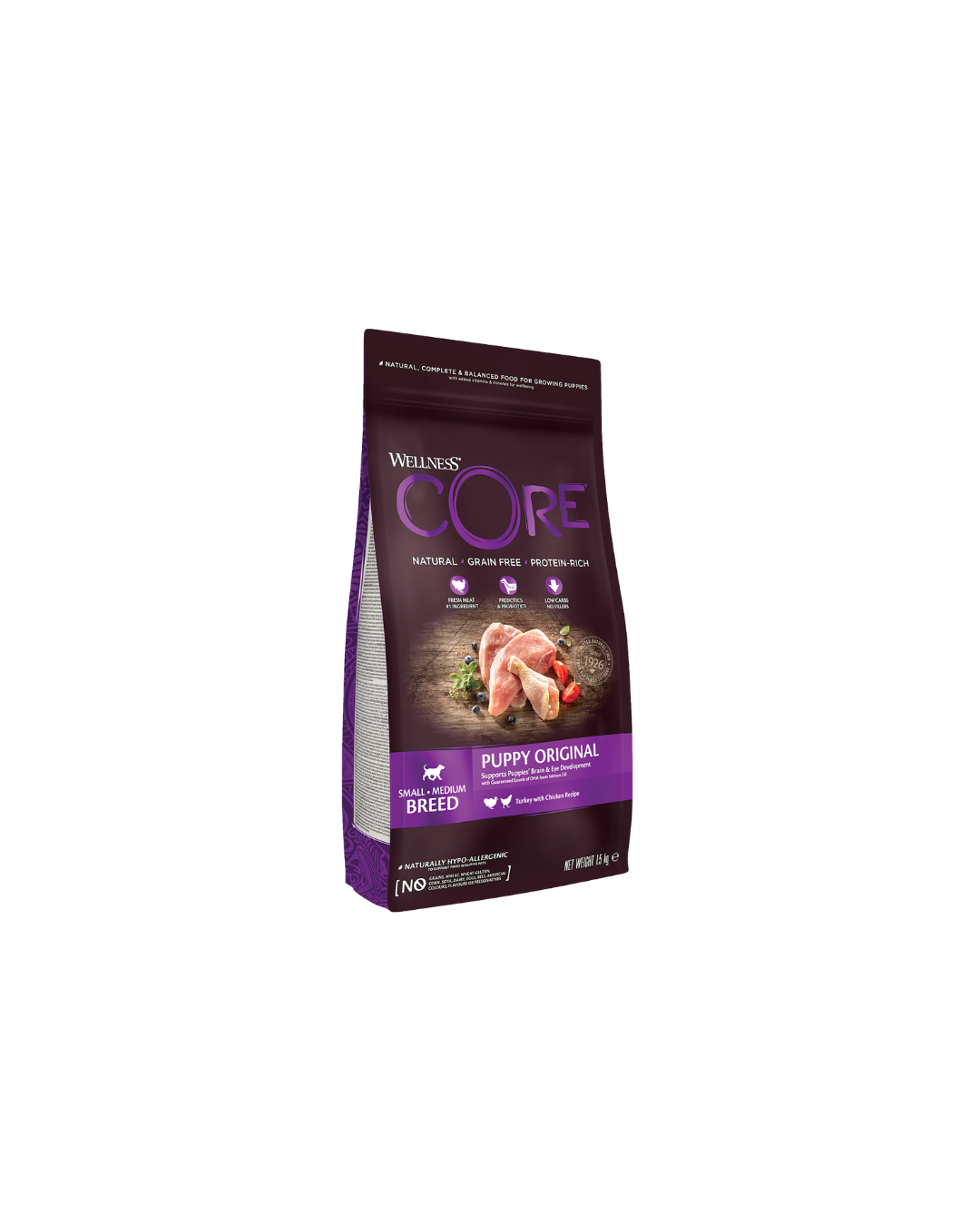 Wellness CORE Puppy – Croquettes au Poulet pour Chiots de Petites et Moyennes Races