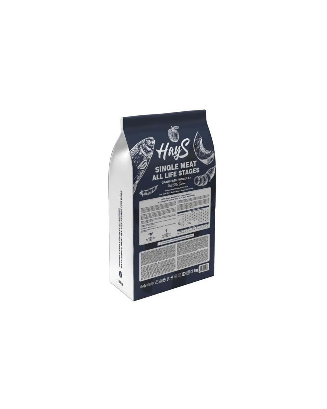 Croquettes Sèches Hays Grain Free Saumon – Chiens Adultes