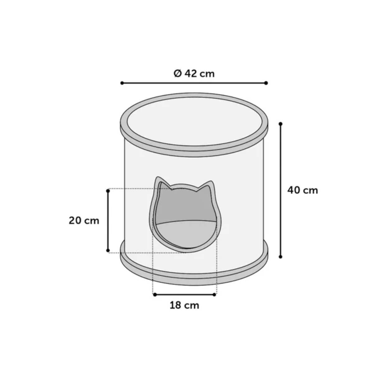  Meubles Omar Cylindre Marron