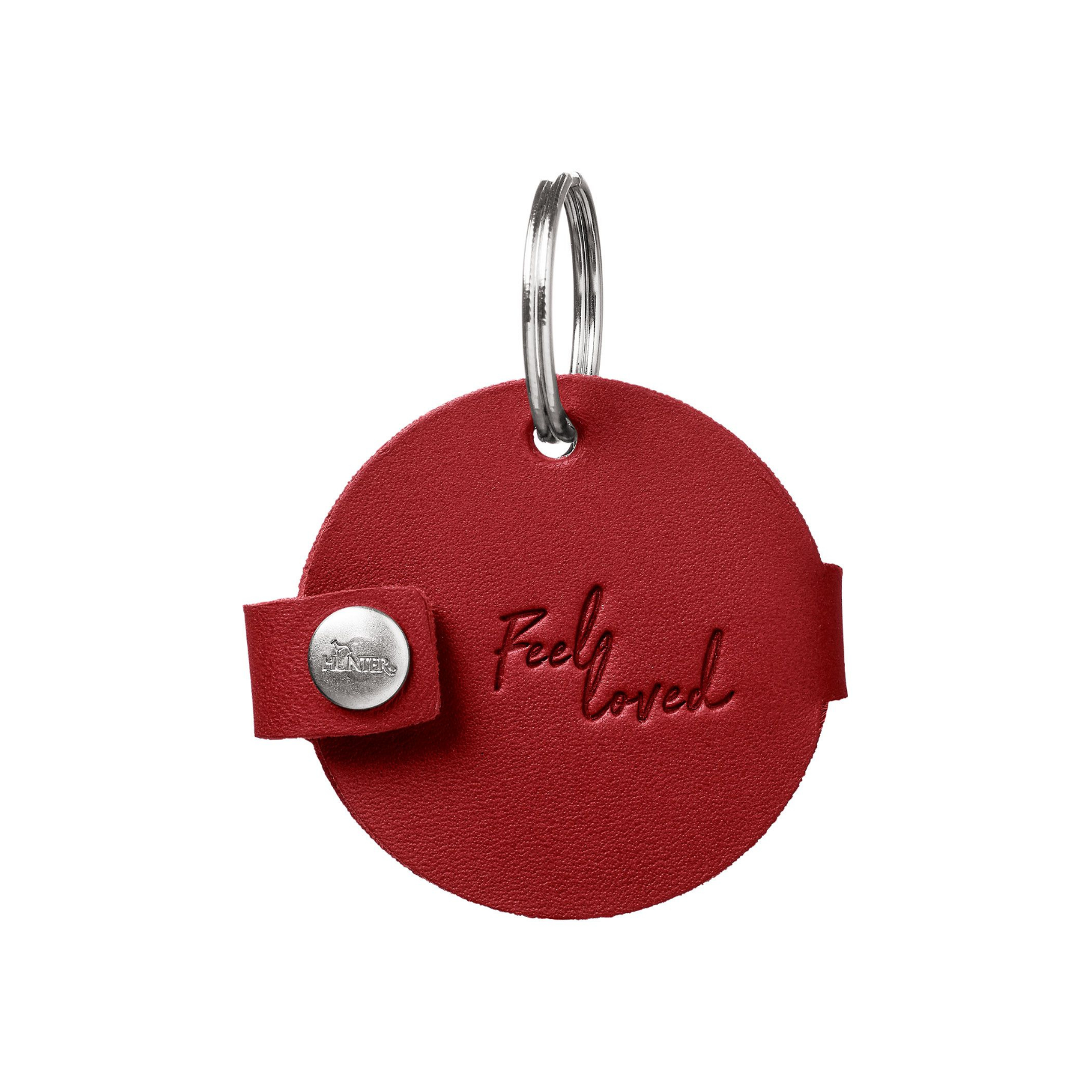 Pendentif Dog Tag Case Love M (Ø = 4,8 cm), Rouge - Hunter