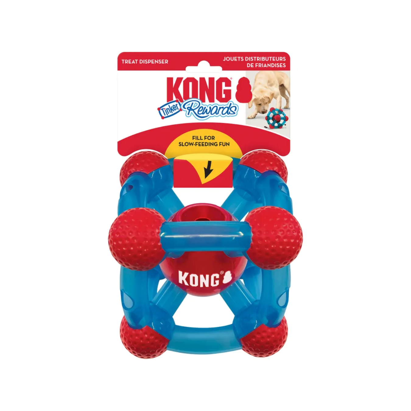  KONG® Jouet Récompenses Tinker Cube Bleu