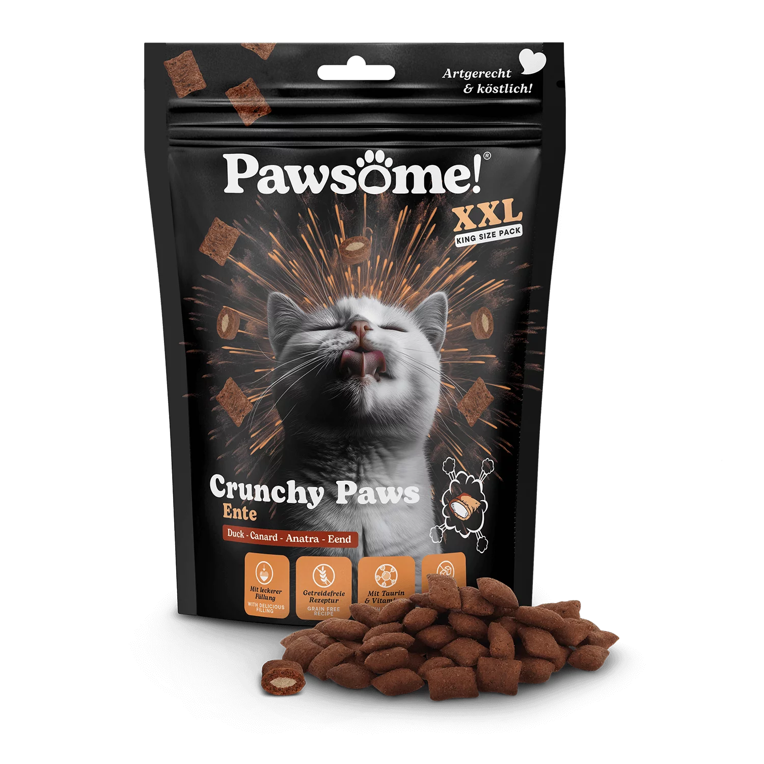 Crunchy Paws Ente 150g - Pawsome!® 