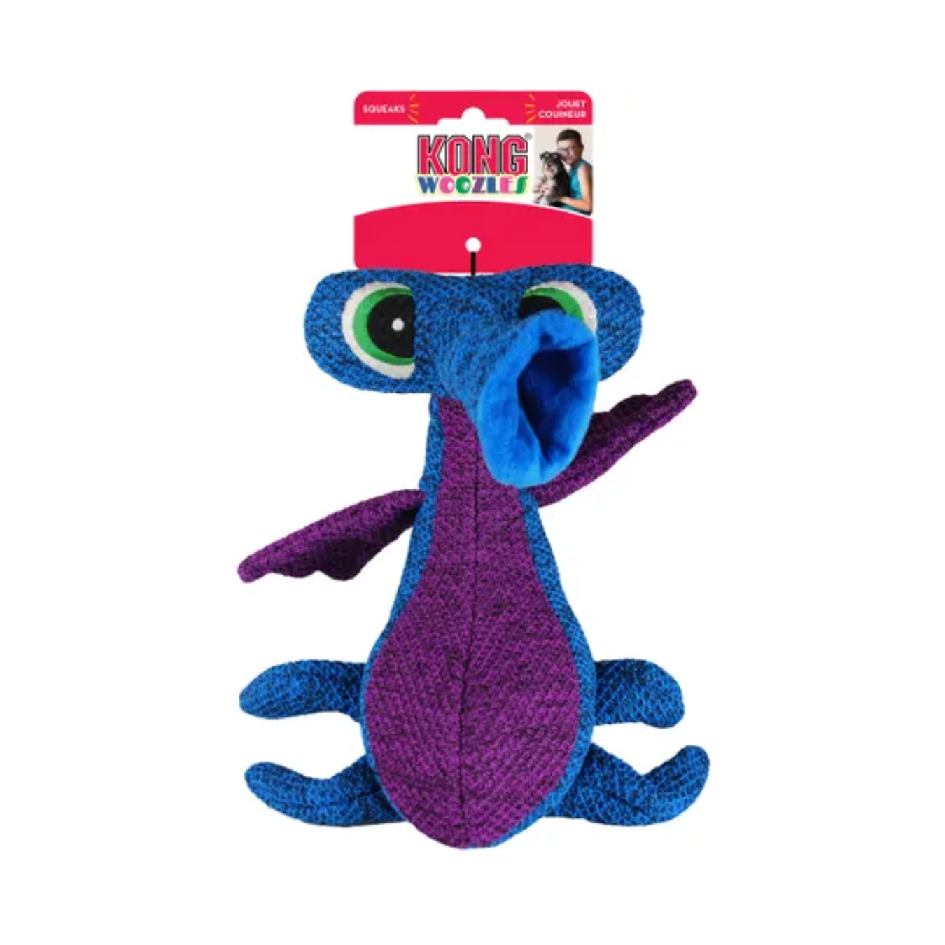  KONG® Jouet Woozles Bleu Alien