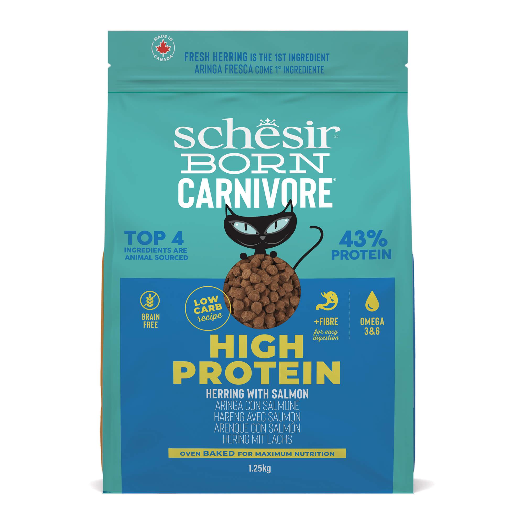 Schesir Chat Born Carnivore Hareng & Saumon – 1,25 kg