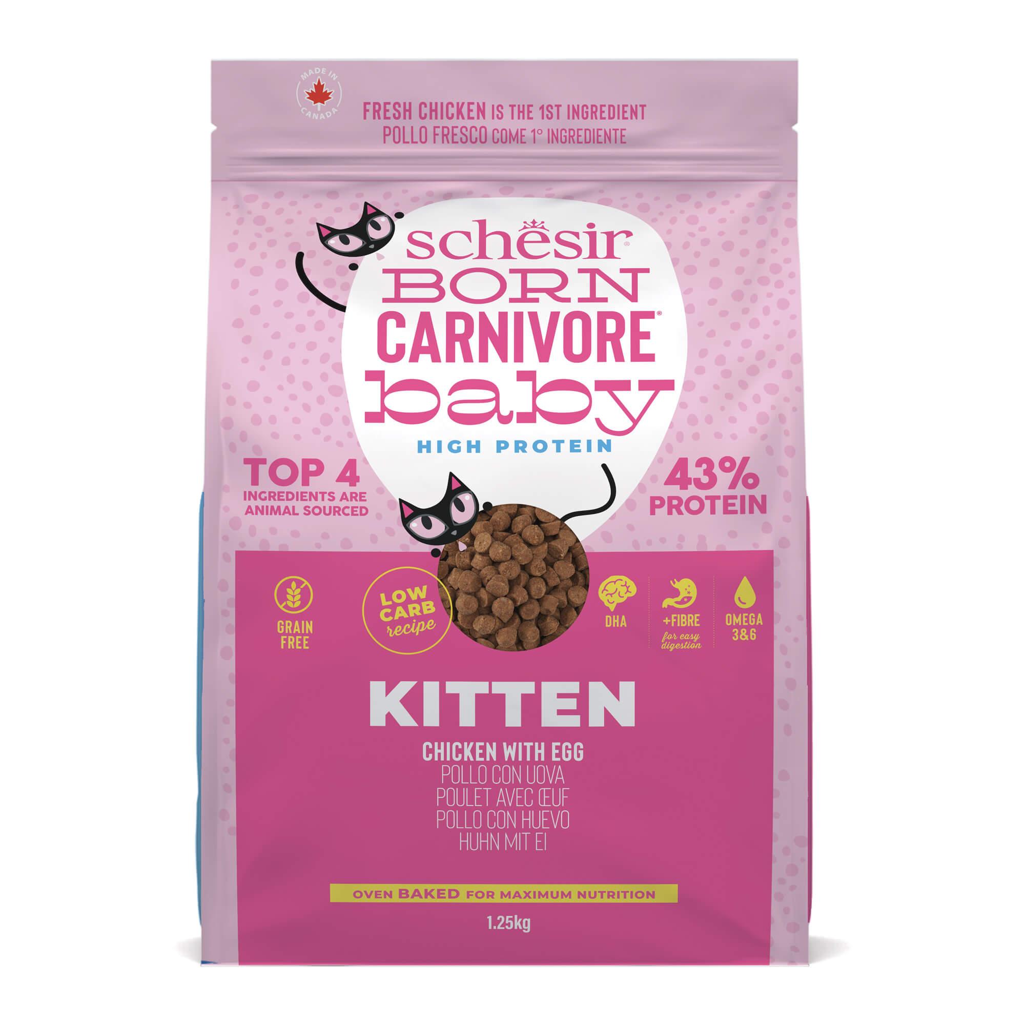 Schesir™ Chaton Carnivore Poulet & Œuf – 1,25 kg