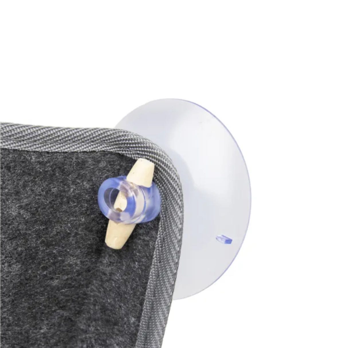  Panier Suspendu Filto Benji Écru & Gris / Hamac de Fenêtre Benji Feutre Gris