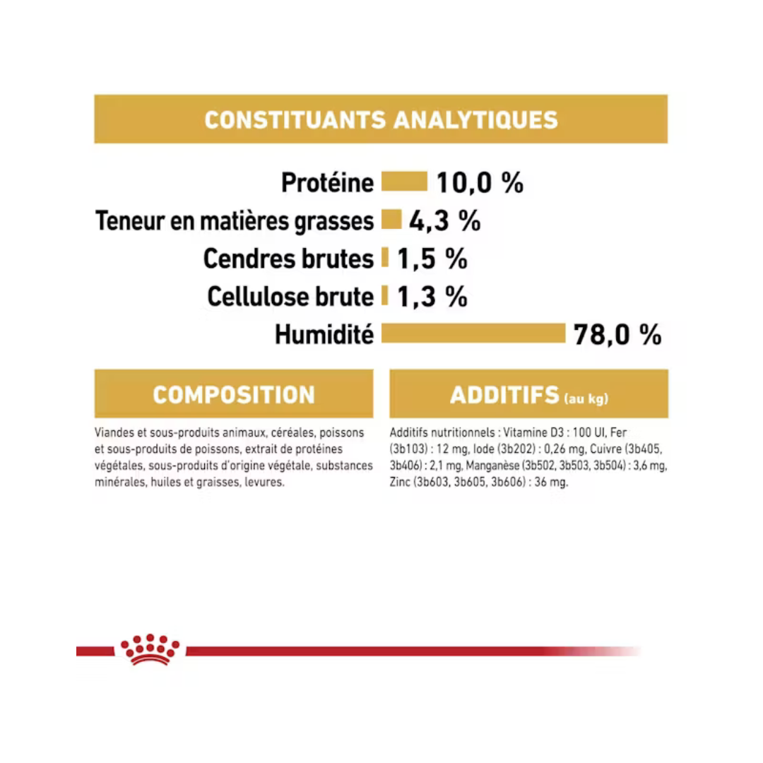 Maine Coon Loaf en Sauce 12x85g- Aliment Humide- Royal Canin