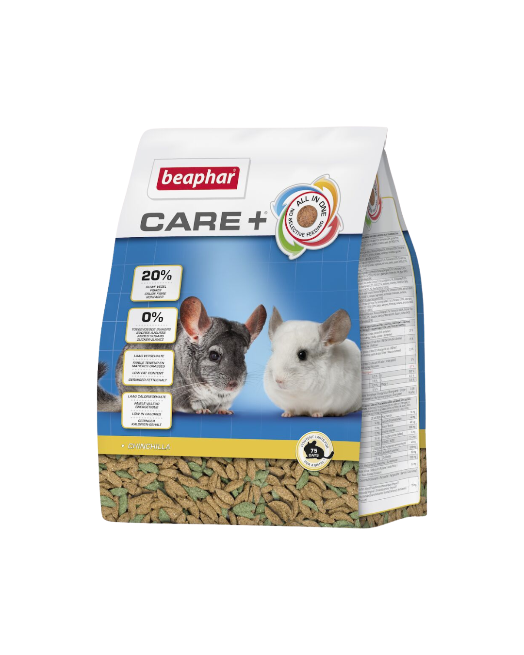 Care+ Chinchilla 1,5 kg – Beaphar Aliment complet pour chinchillas