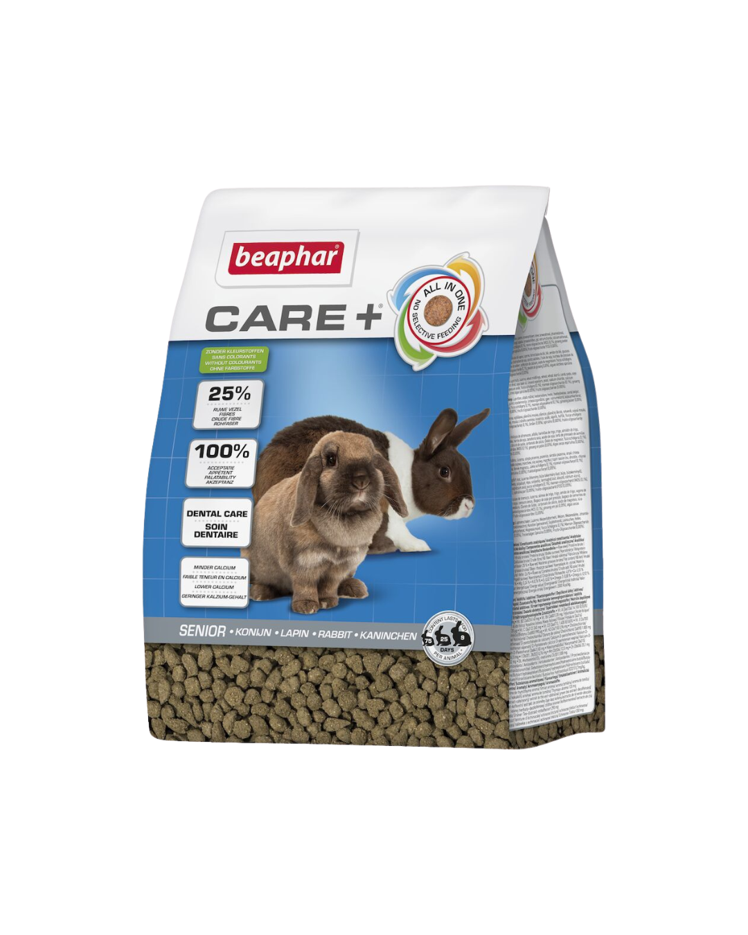 Care+ Aliment pour Lapins Seniors 1,5 kg – Beaphar