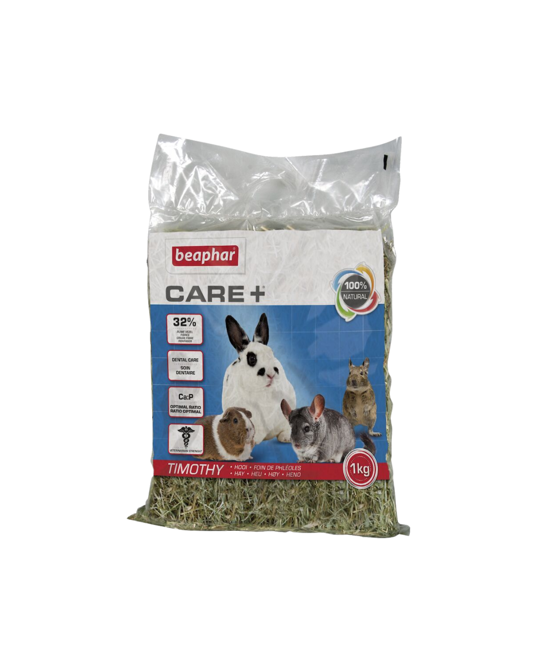 Care+ Foin de Timothy pour Lapins et Rongeurs 1kg – Beaphar