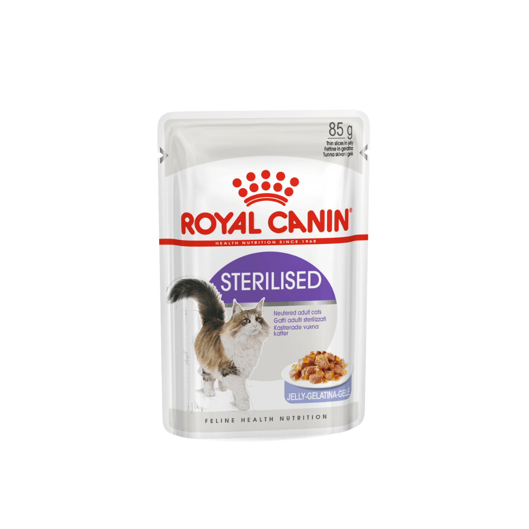 Sterilised en gelée 12x85g- Aliment Humide- Royal Canin