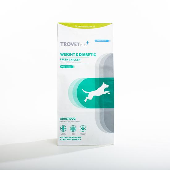 TROVETPLUS Cão Adulto Controlo de Peso e diabetes - Frango