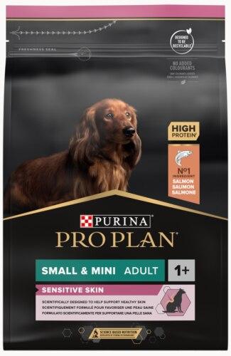 PURINA® PRO PLAN® Sensitive Skin Small&Mini Adult Salmão