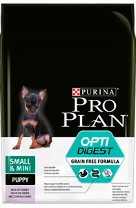 PURINA PRO PLAN OPTIDIGEST Grain Free Small&Mini Puppy Peru 2,5kg