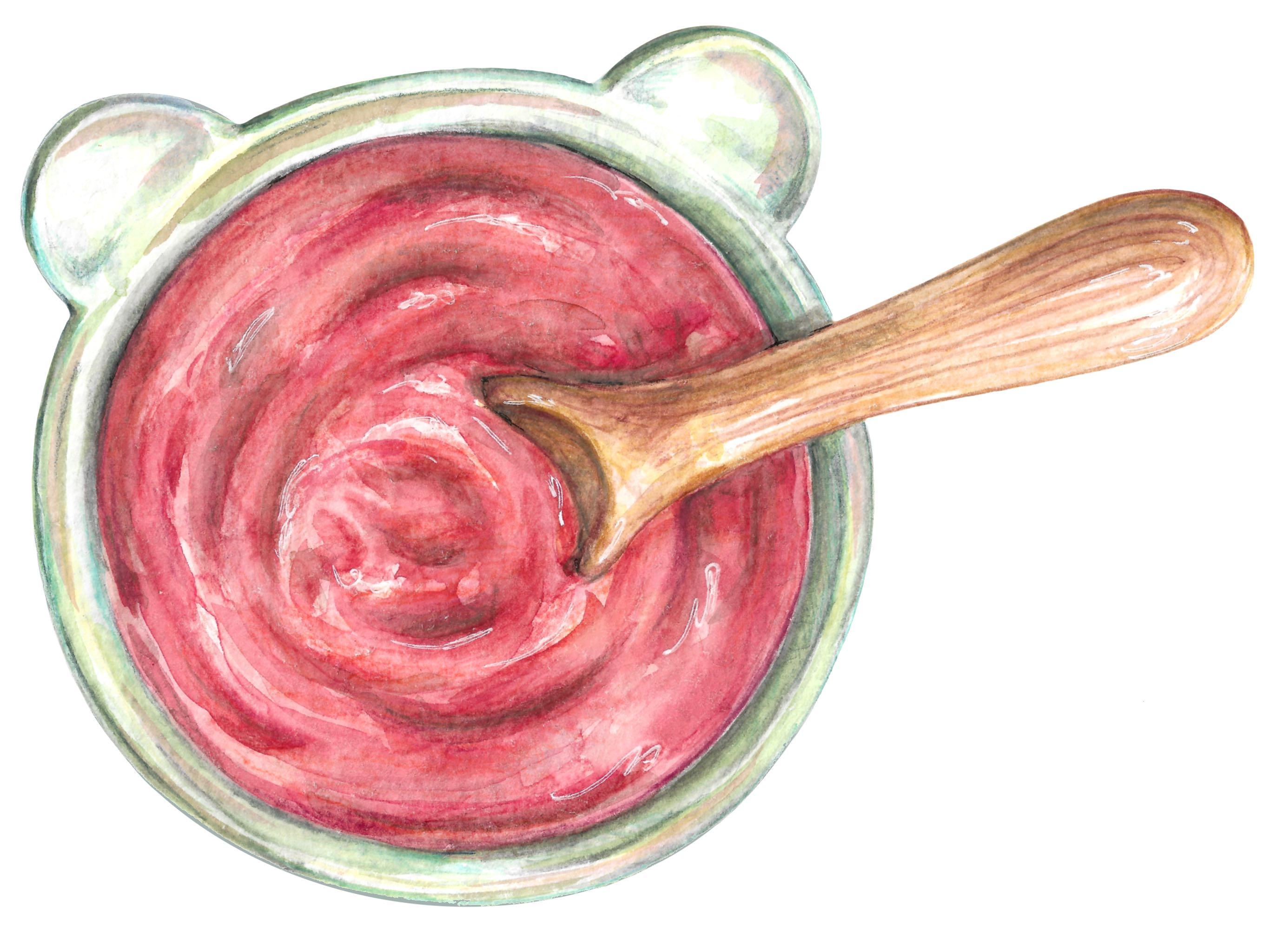 Sopa Rosa para Bebés