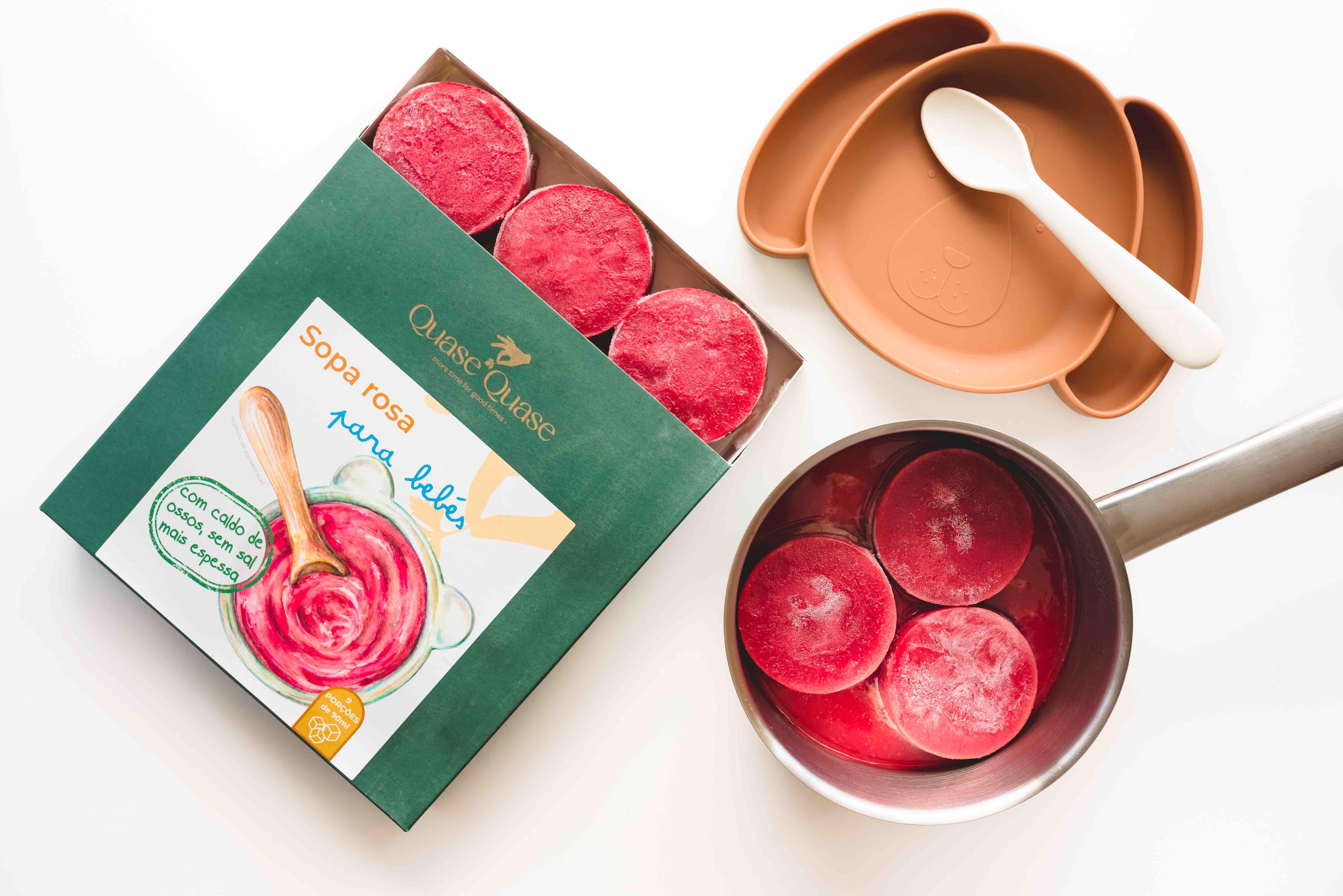 Sopa Rosa para Bebés