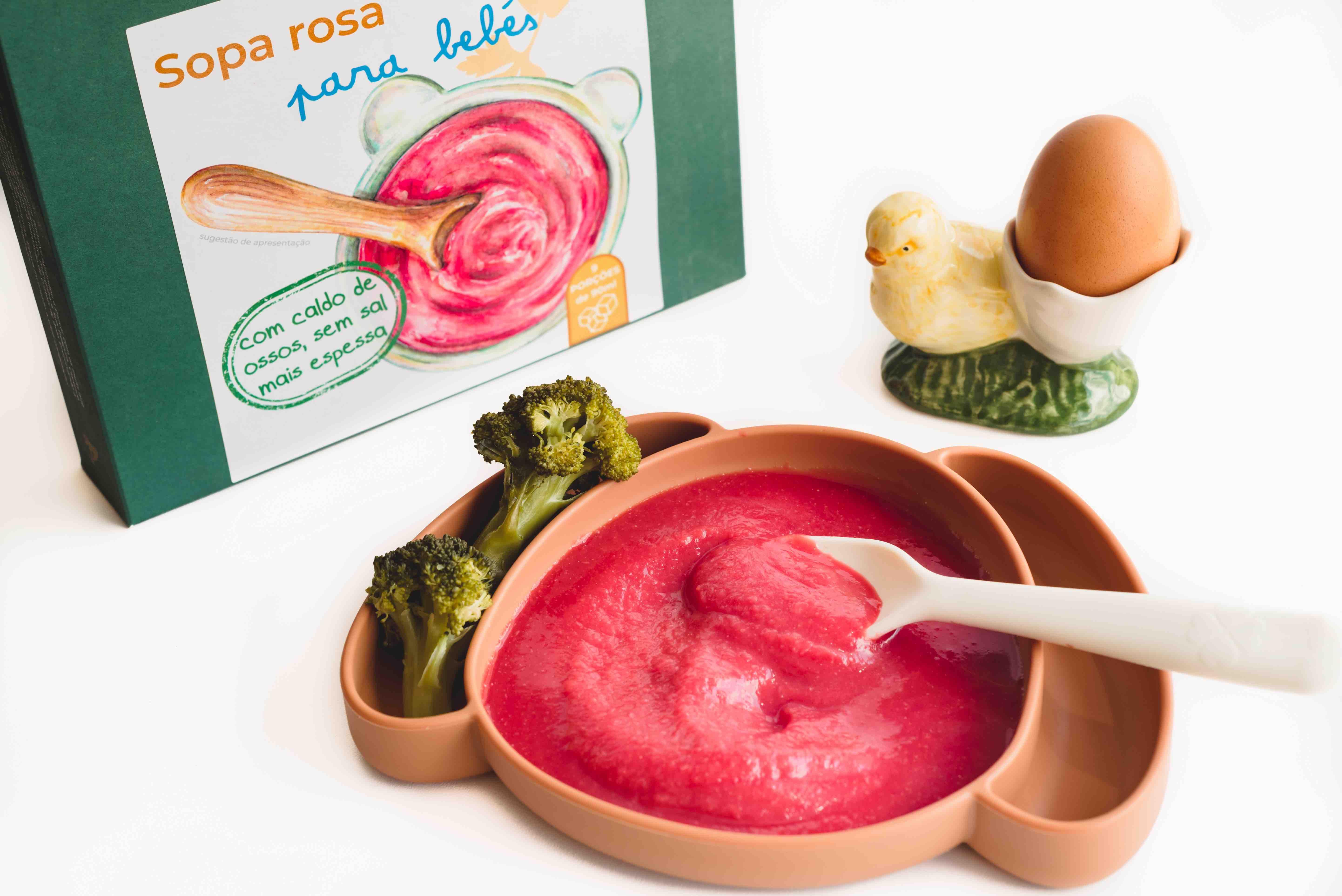 Sopa Rosa para Bebés