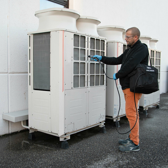 Errecom Máquina de Limpeza Portátil de Alta Pressão para Sistemas AC/R Jet Gun