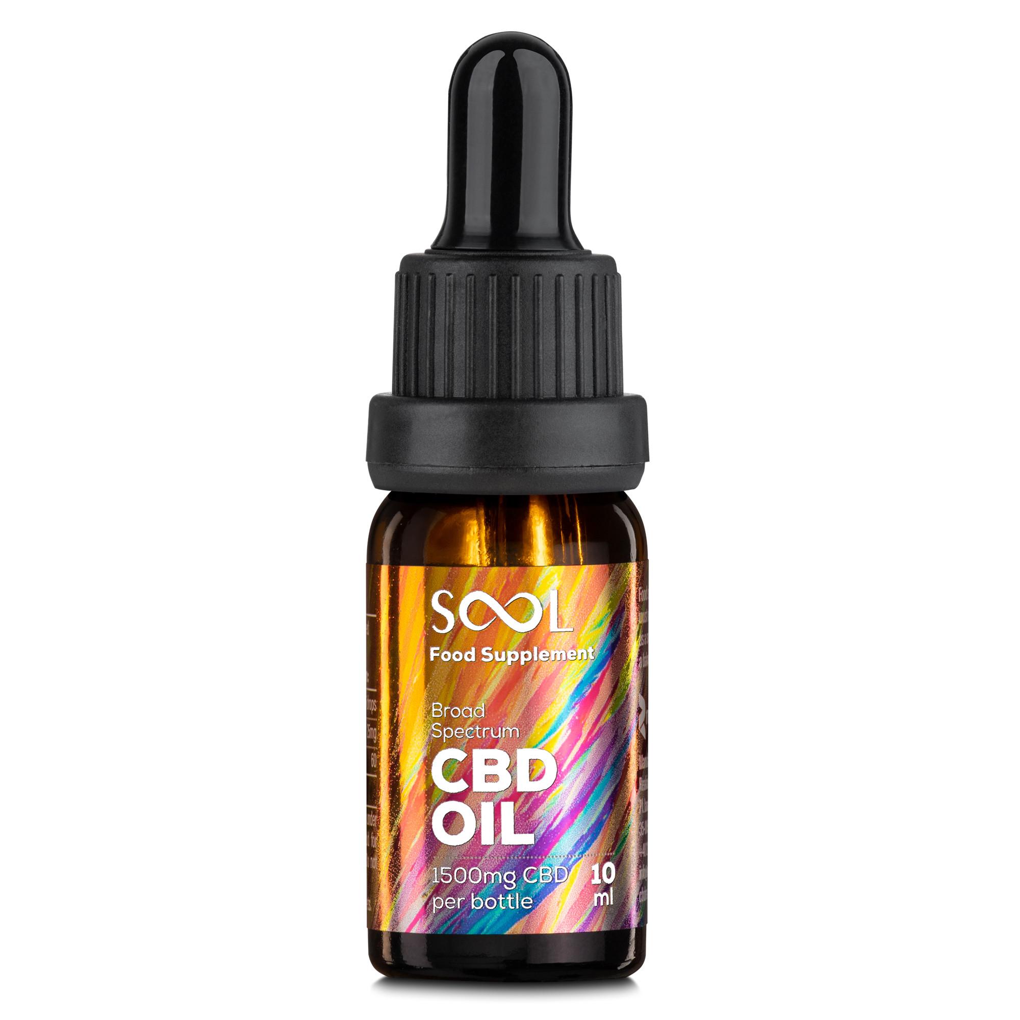 Óleo CBD 500mg de amplo espectro - 5% CBD