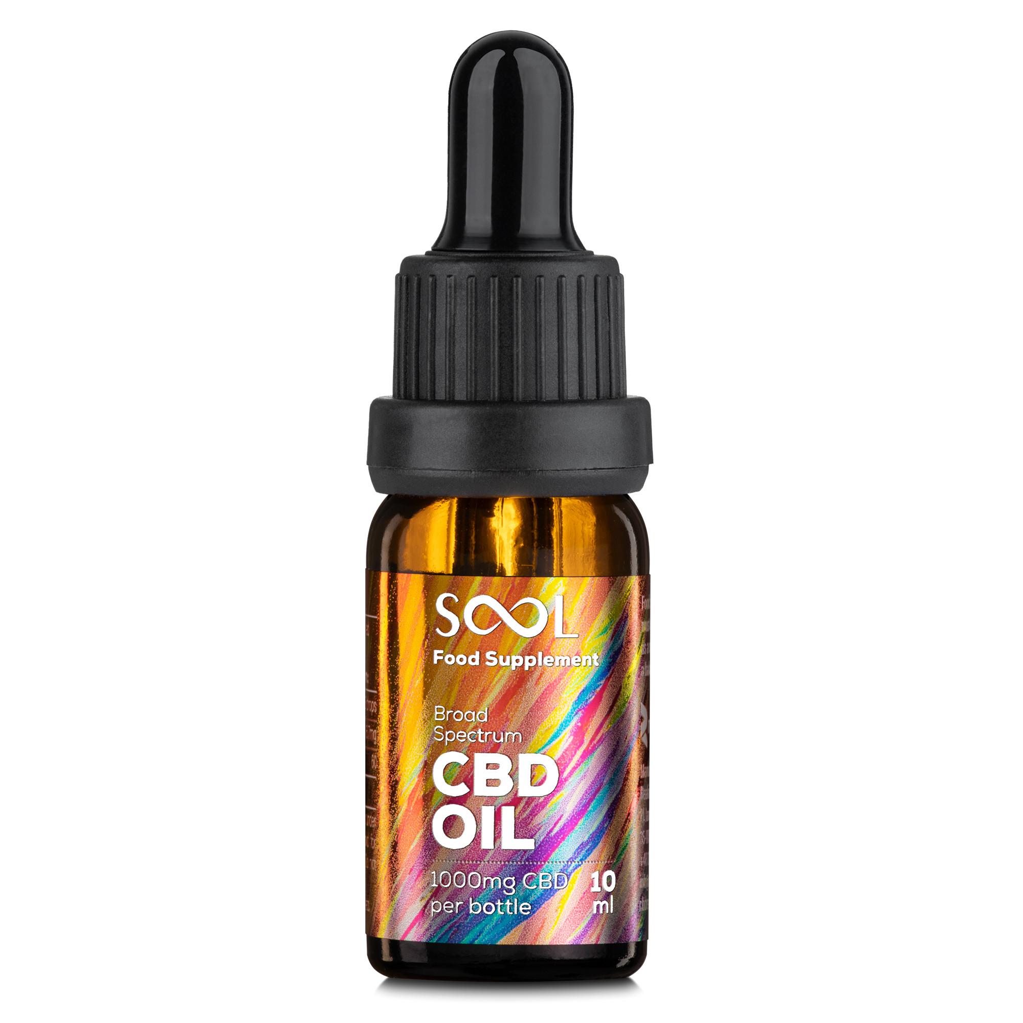 Óleo CBD 1000mg de amplo espectro - 10% CBD
