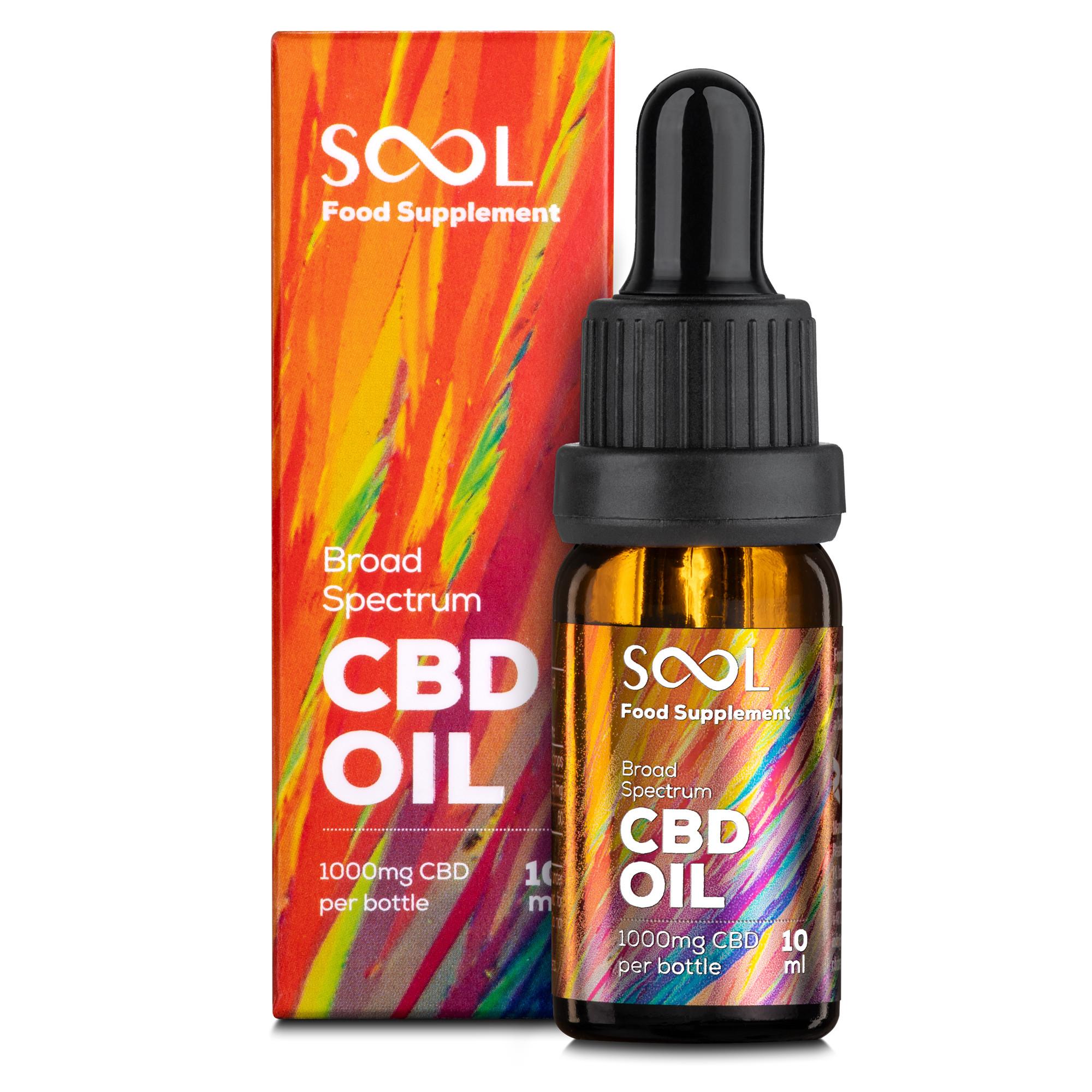 Óleo CBD 1000mg de amplo espectro - 10% CBD