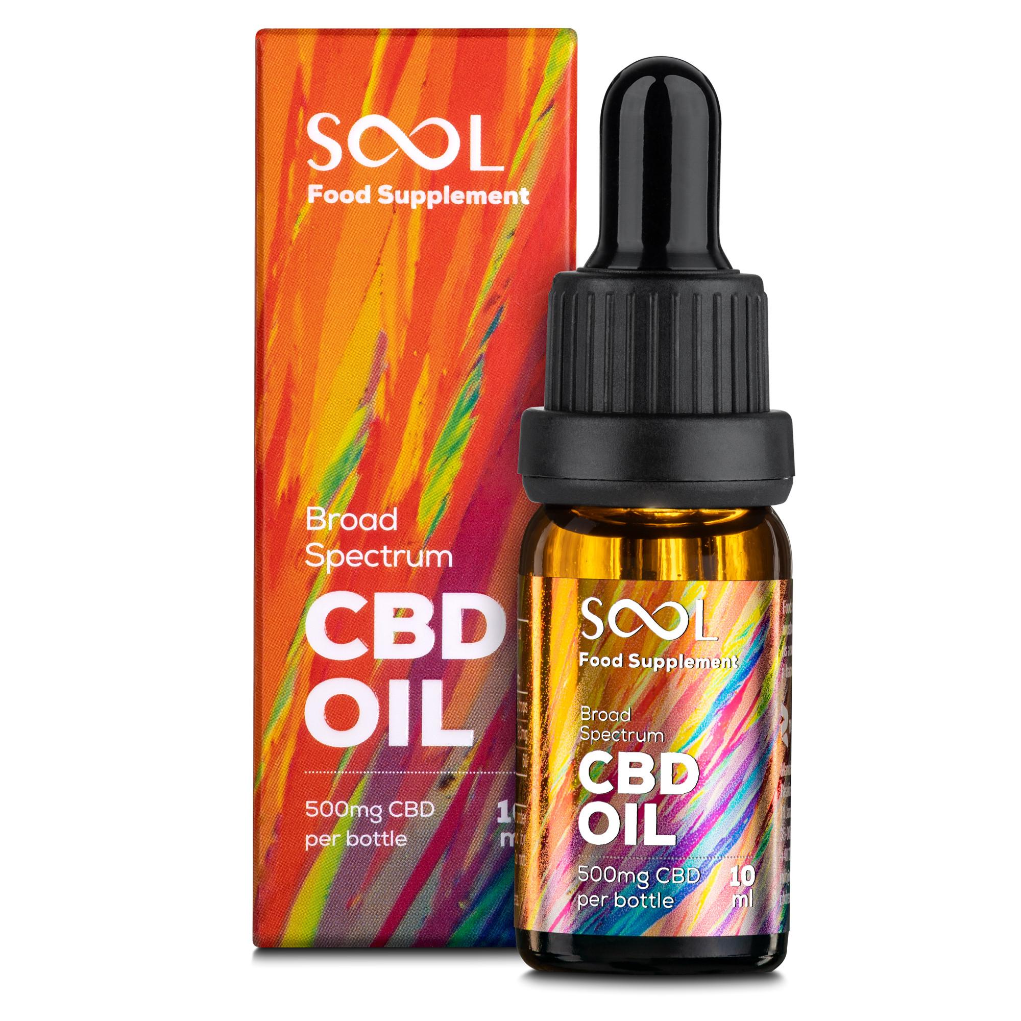 Óleo CBD 500mg de amplo espectro - 5% CBD