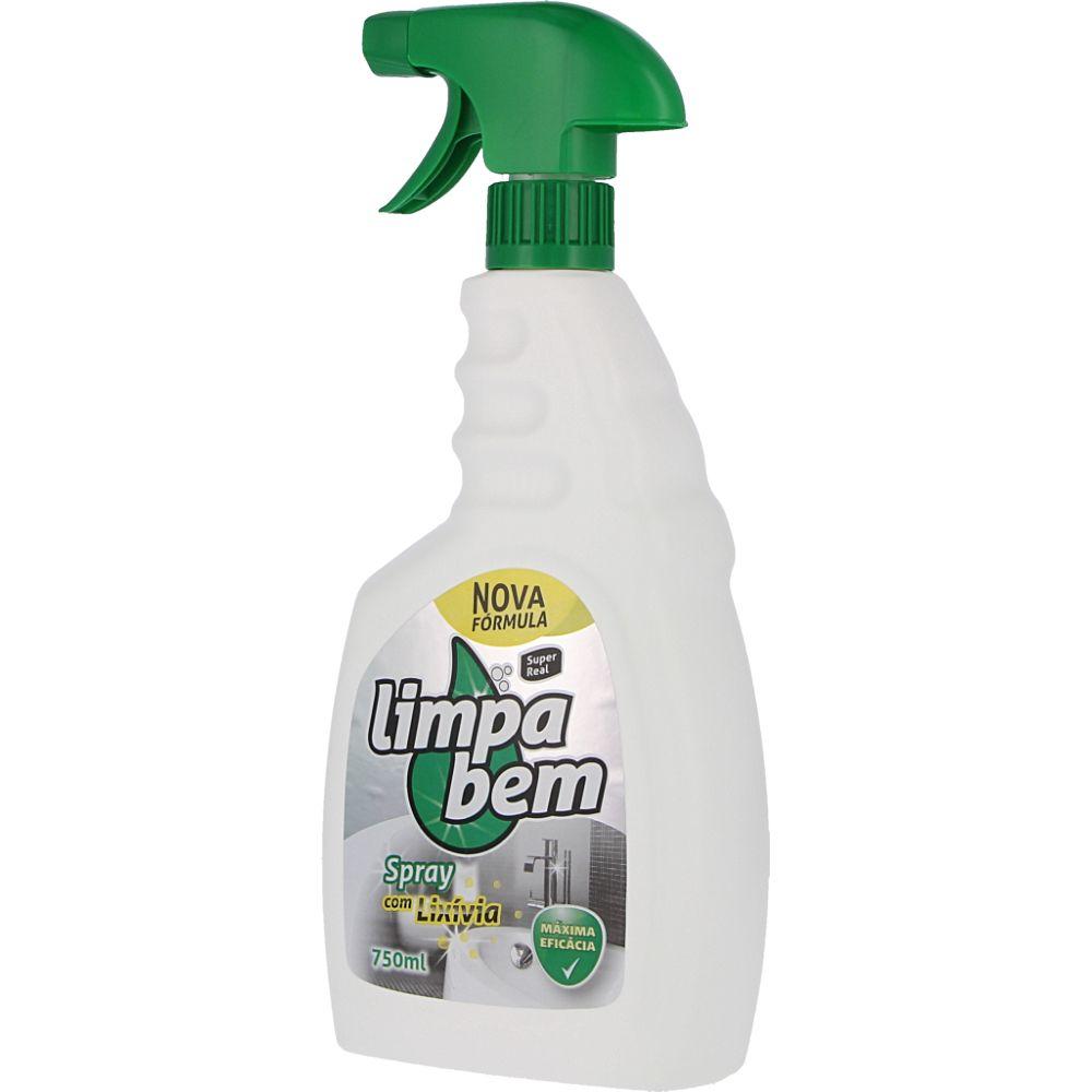 Detergente Limpa Bem c/Lixívia Spray 750 mL
