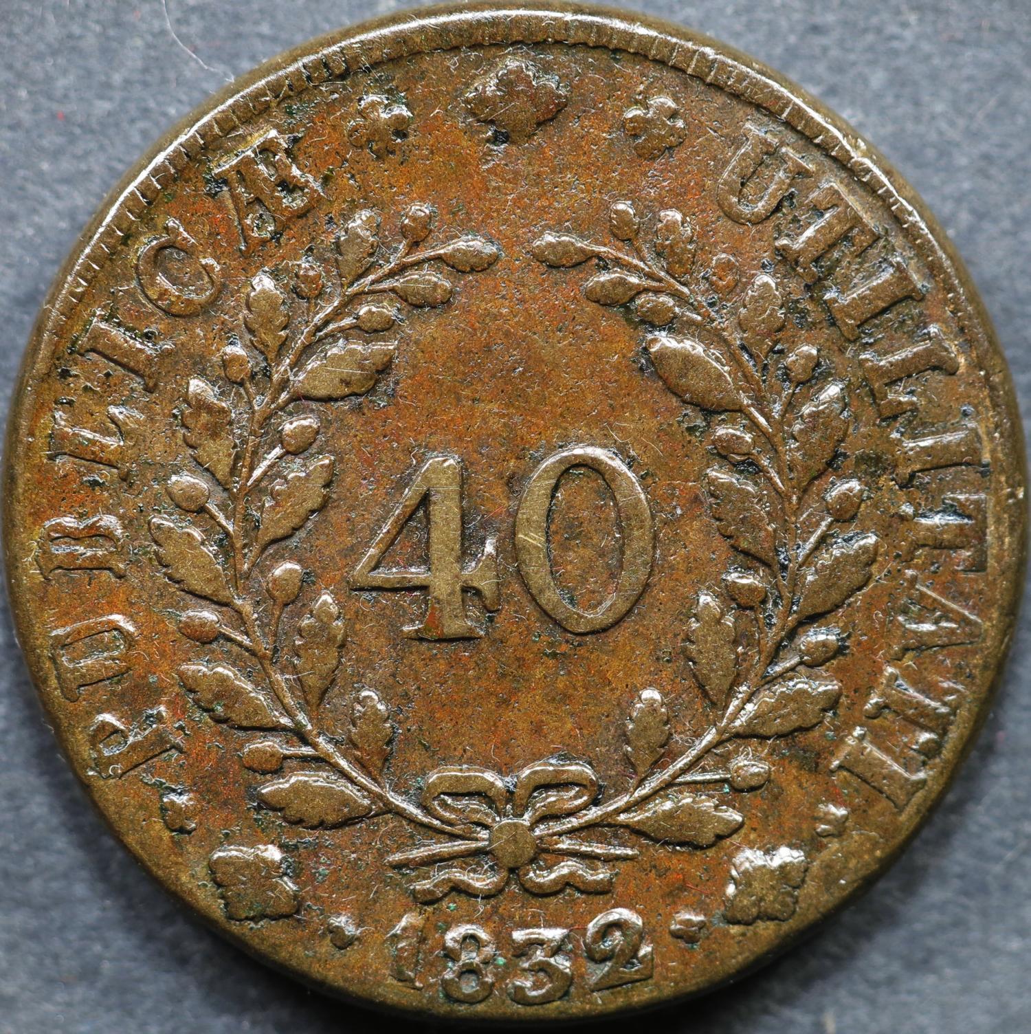 D. Miguel I Pataco 1832 Bronze Bela