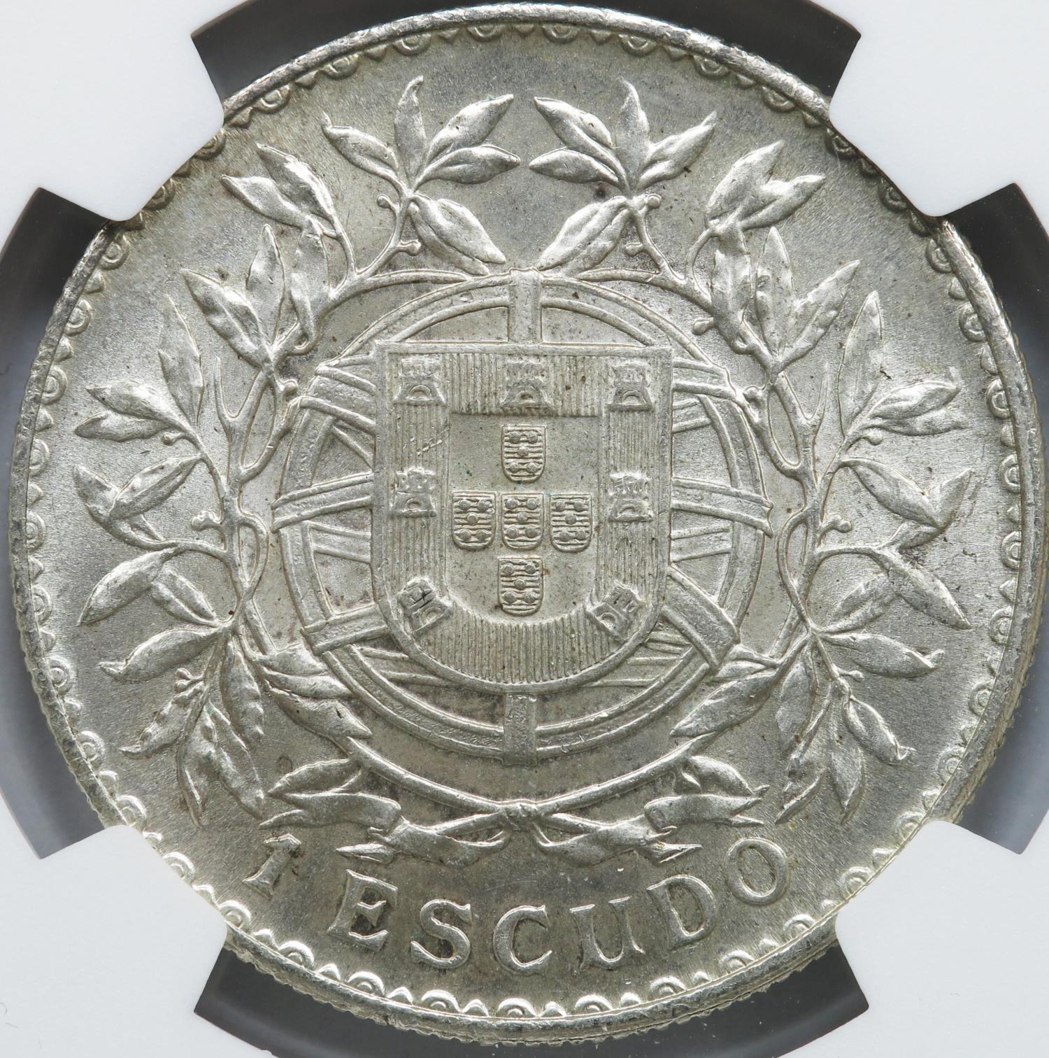 1 Escudo 1916 Prata NGC MS63