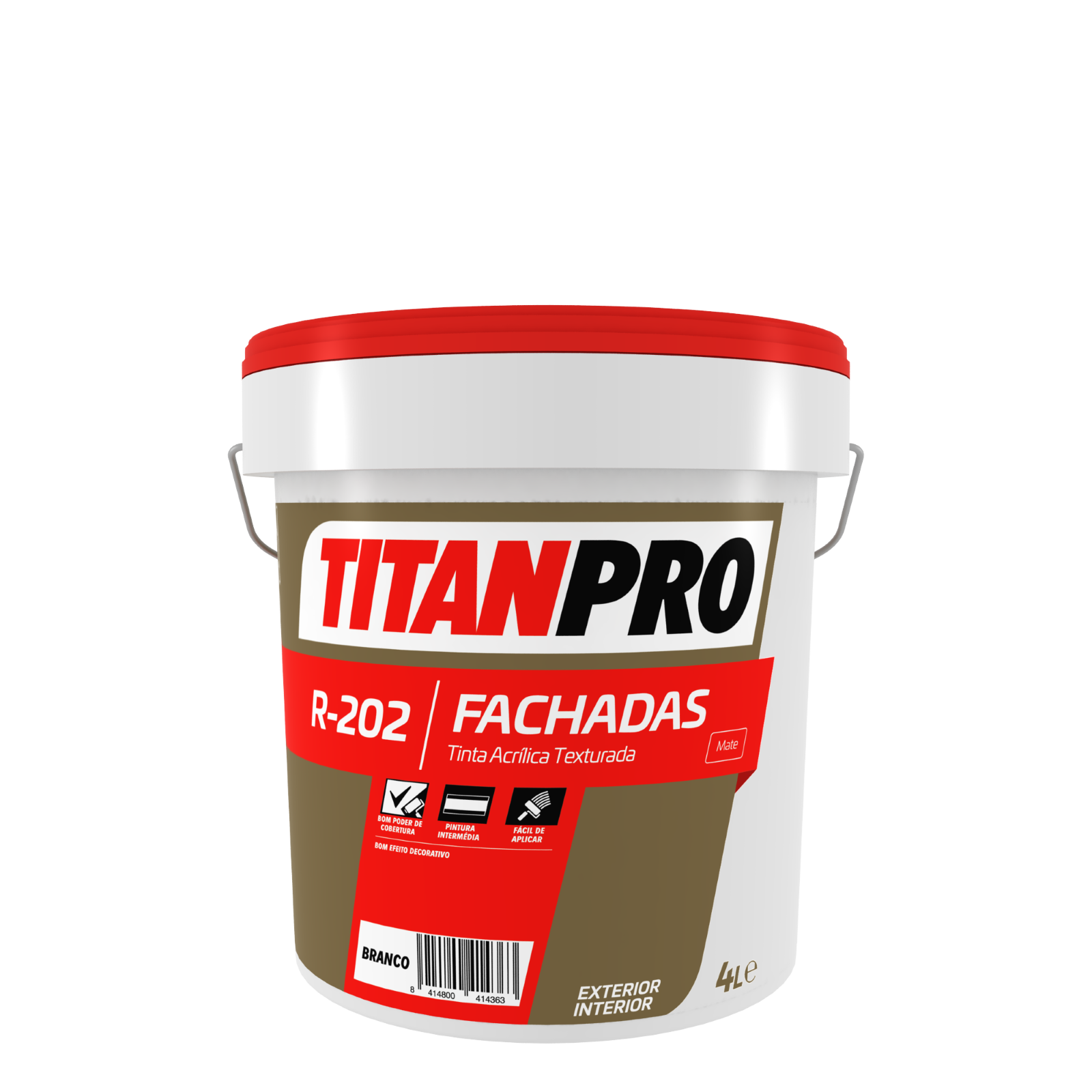 R-202 ACRILICA TEXTURADA BRANCA MATE 4L