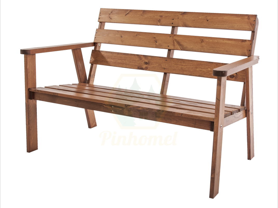 Sofá em madeira - 2 Lugares